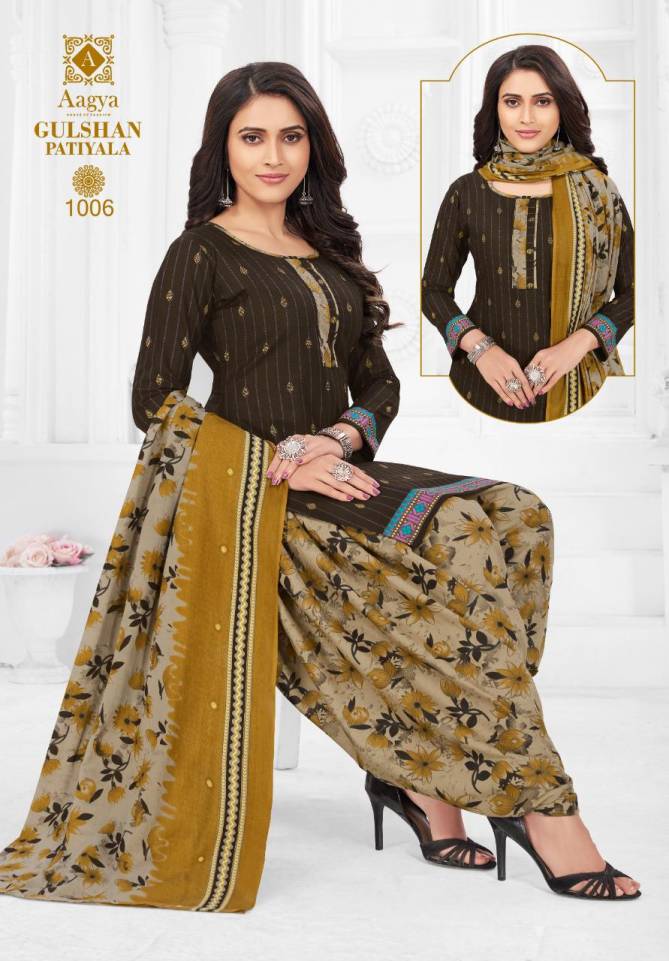 Aagya Gulshan Patiyala 1 Ethnic Wear Cotton Printed Salwar Suit Ready Made Collection